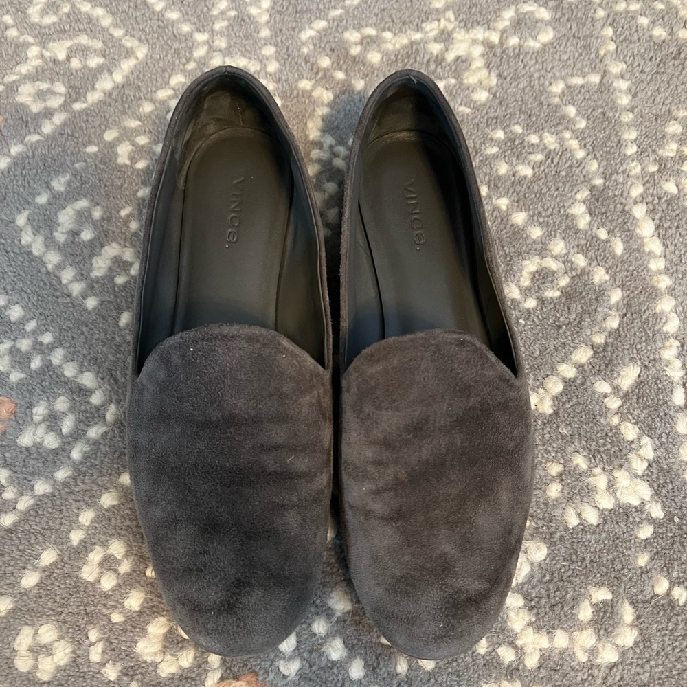 Vince grey suede flats size 7
